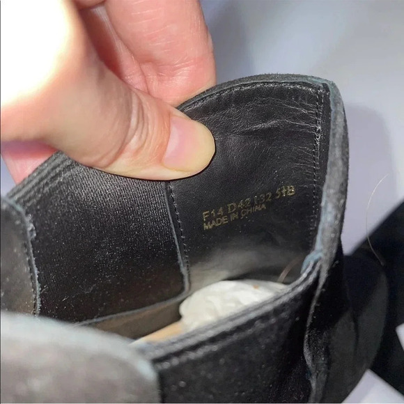 Cole Haan Carmen Black Suede Heeled Bootie Size 5.5B D42132 - Picture 4 of 8